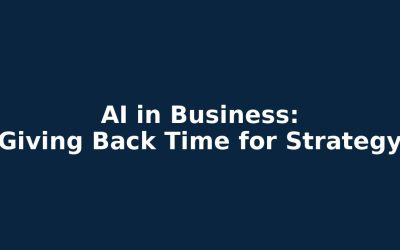AI in Business: How It’s Giving Me Back Time to Focus on Strategy